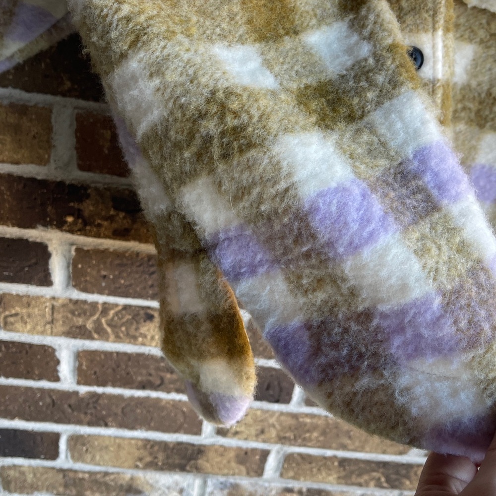 Zara Oversized Plaid Wool Jacket Shacket - Picture 5 of 15